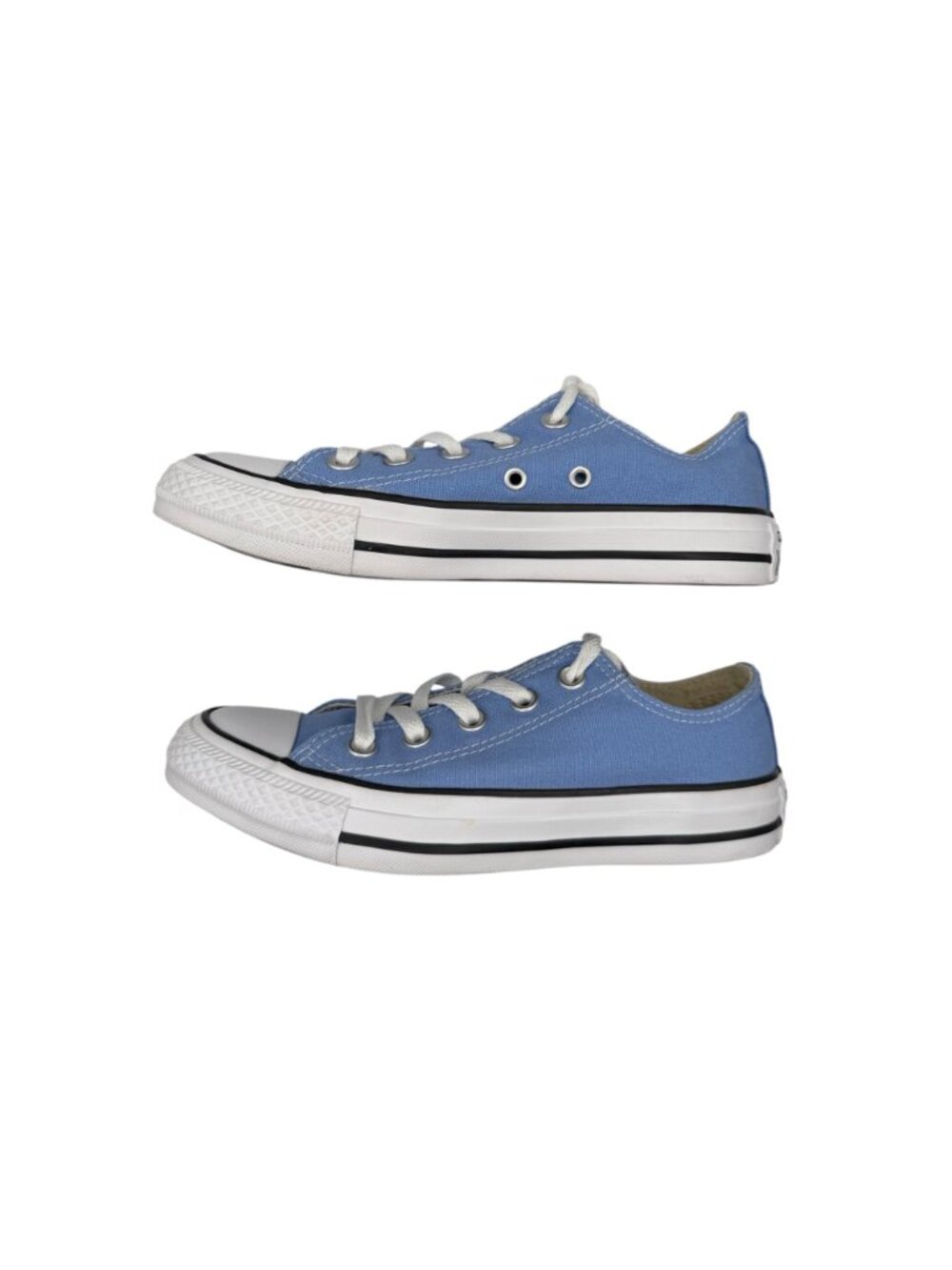 Converse All Star Low Top Lace Up Canvas Pioneer Blue Sneakers (5) - Picture 6 of 15